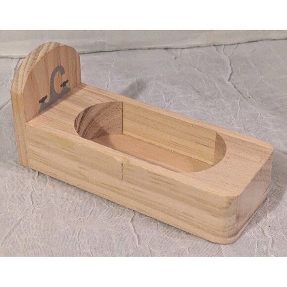 Le Toy Van Wooden Dollhouse Bathroom Toilet Tub Sink Mirror Rug Mini Set Of 4 - Picture 10 of 12